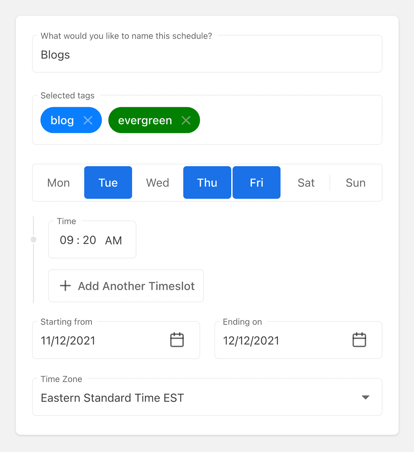 Automate a month's worth of posts in minutes.